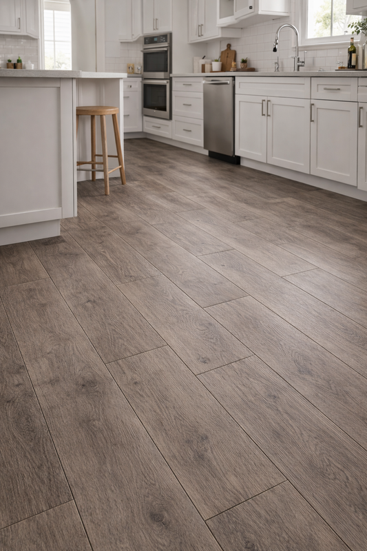 Spirit SPC Vinyl Plank Flooring – 48" x 9" (5.5 mm Thickness), Waterproof & Soundproof