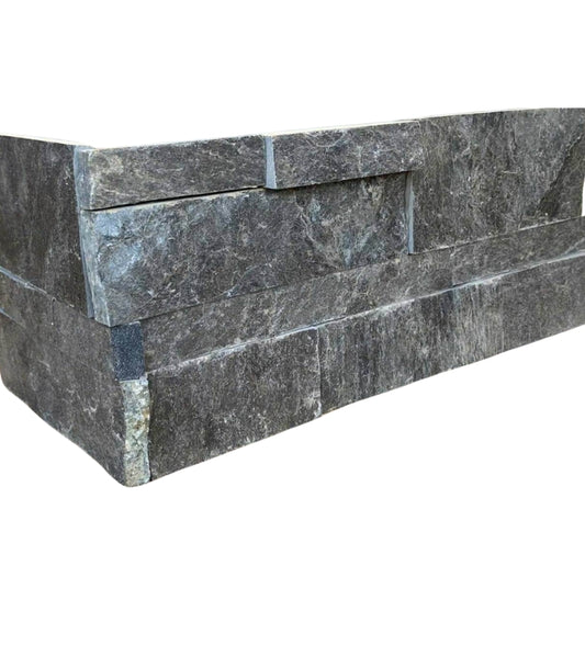 Charcoal Stacked Stone Panels & Corners