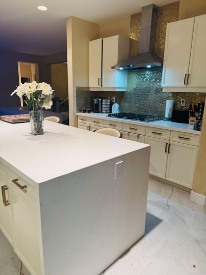 Light Gold Calacatta Prefabricated Countertops