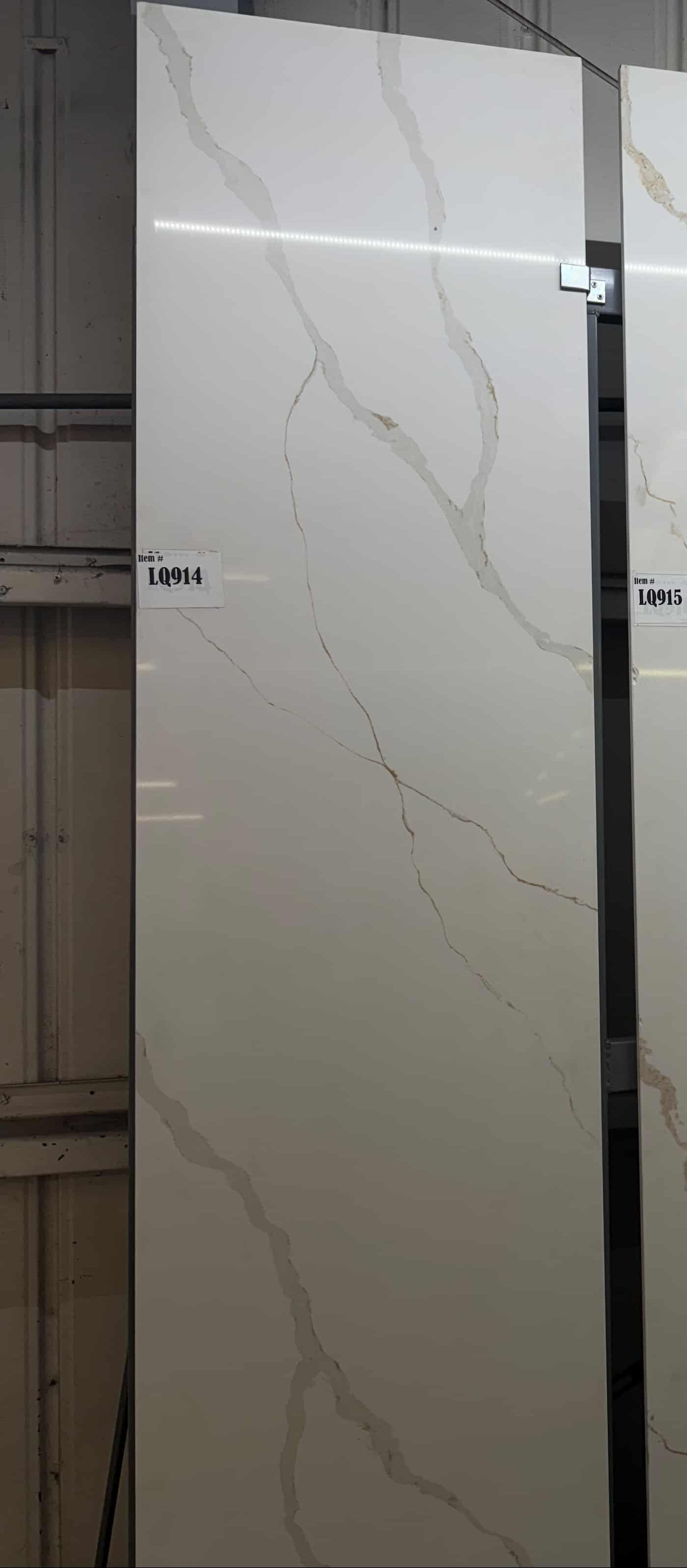 Michelo Calacatta Grey Prefabricated Quartz Countertops