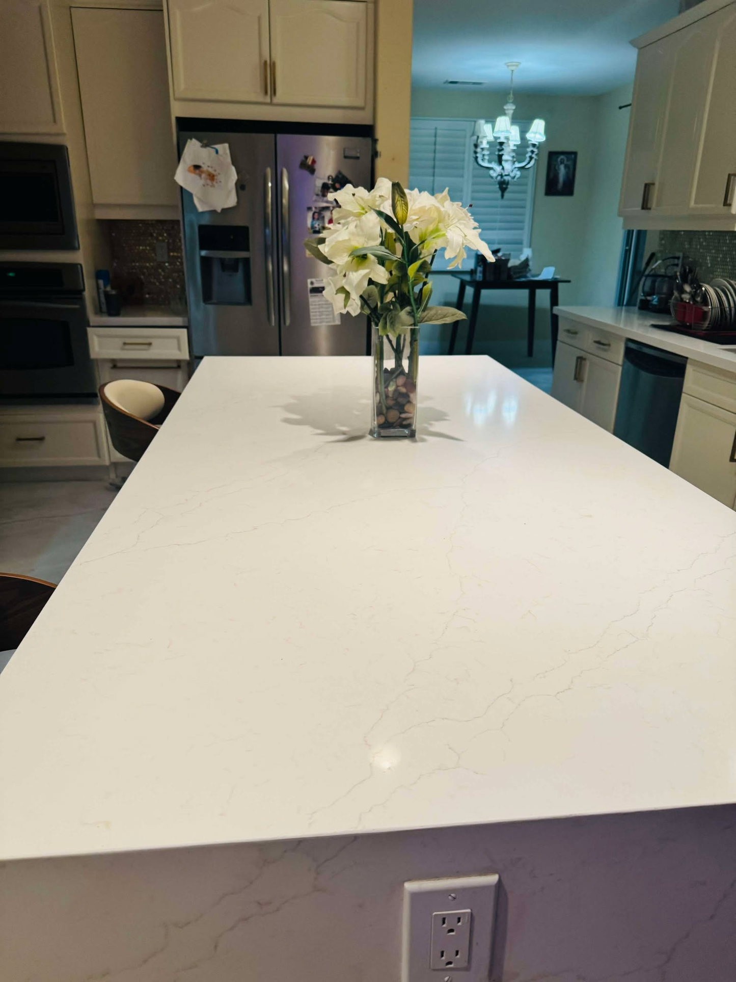 Light Gold Calacatta Prefabricated Countertops