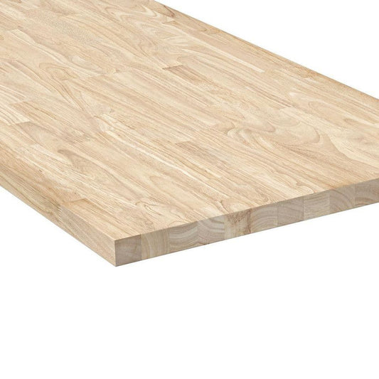 Unfinished Hevea Butcher Block Countertops with Standard Edge