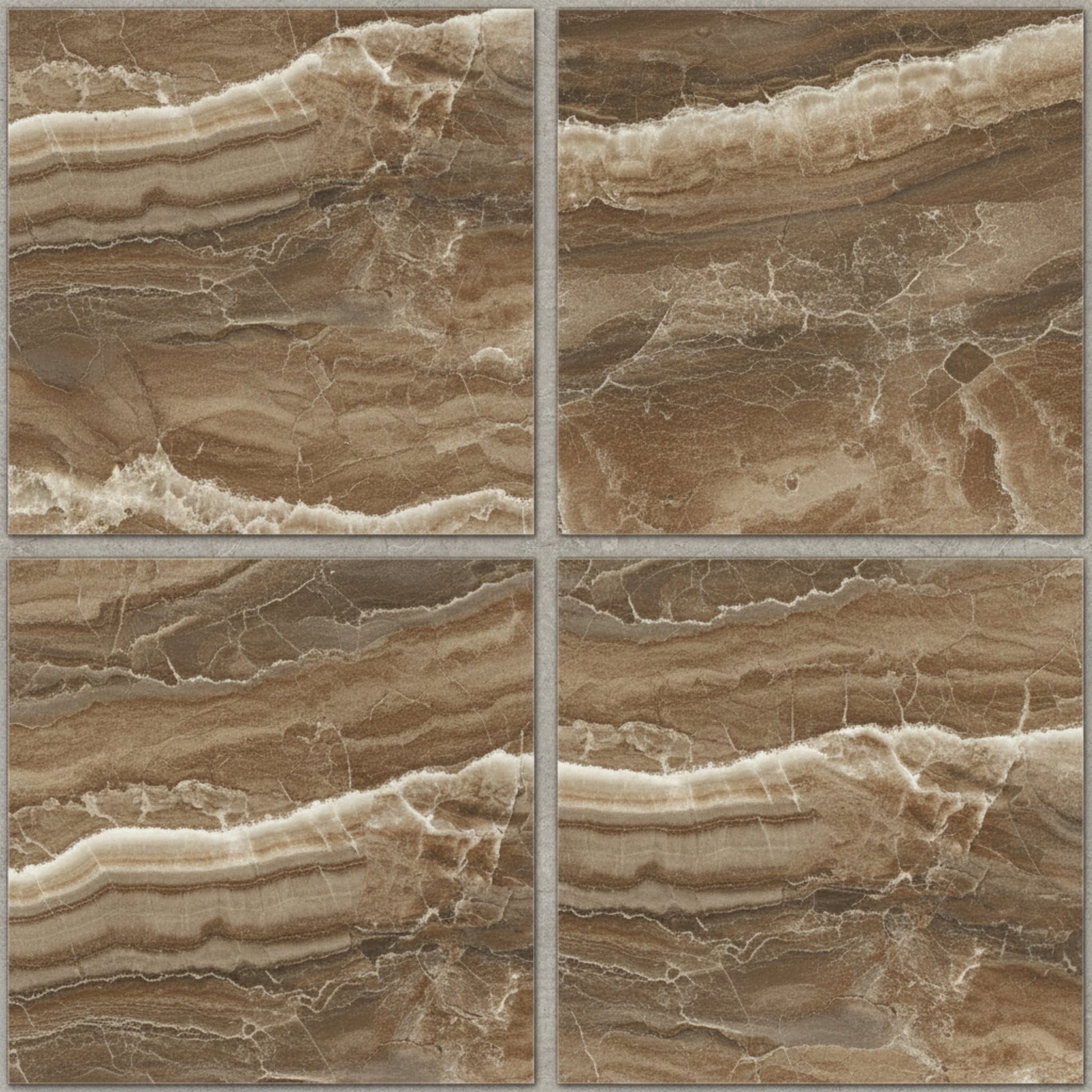Earth Collection Desert Travertine-look porcelain tile in Lappato finish