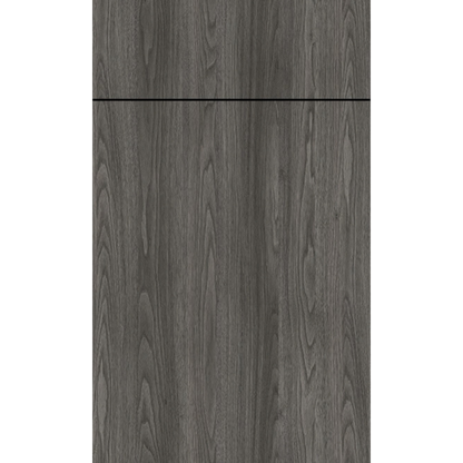 Front face of Indian Light Walnut laminate cabinet door showcasing a textured, elegant light wood grain finish.
