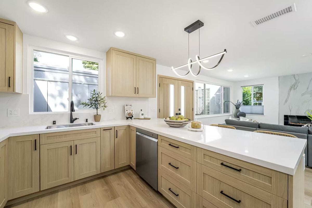 Modern Oak Shaker Laminate Cabinet Doors