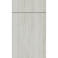 Front view of Artisan White Oak laminate frameless cabinet door with textured wood grain finish.