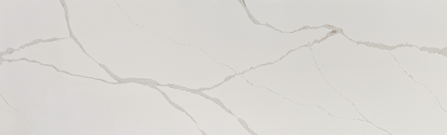Michelo Calacatta Grey Prefabricated Quartz Countertops