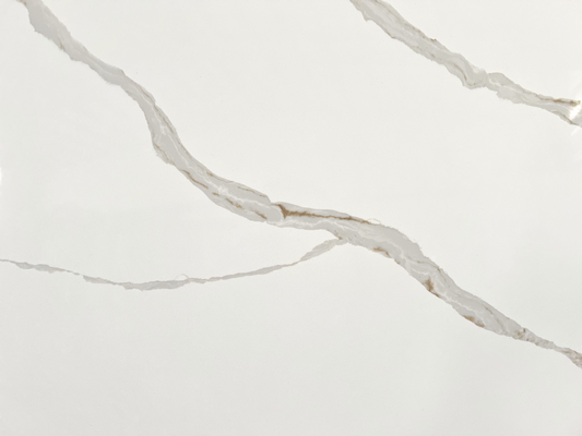 Michelo Calacatta Grey Prefabricated Quartz Countertops