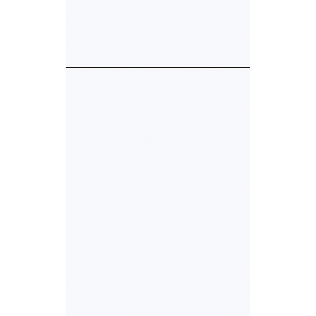 Front face of Matt White PRF laminate cabinet door showing a premium, anti-fingerprint ultra-matte finish.