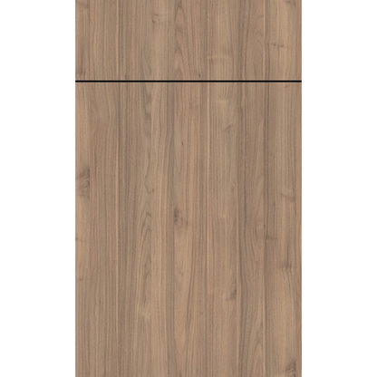 Front face of Moonnut laminate cabinet door showcasing a subtle, textured bleached wood grain finish.