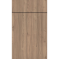 Front face of Moonnut laminate cabinet door showcasing a subtle, textured bleached wood grain finish.
