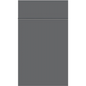 Front face of Prime Matte Grey PMG laminate cabinet door showing a premium, anti-fingerprint ultra-matte grey finish.