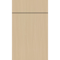 Front face of Swiss Walnut laminate cabinet door showcasing a rich, textured European wood grain finish.