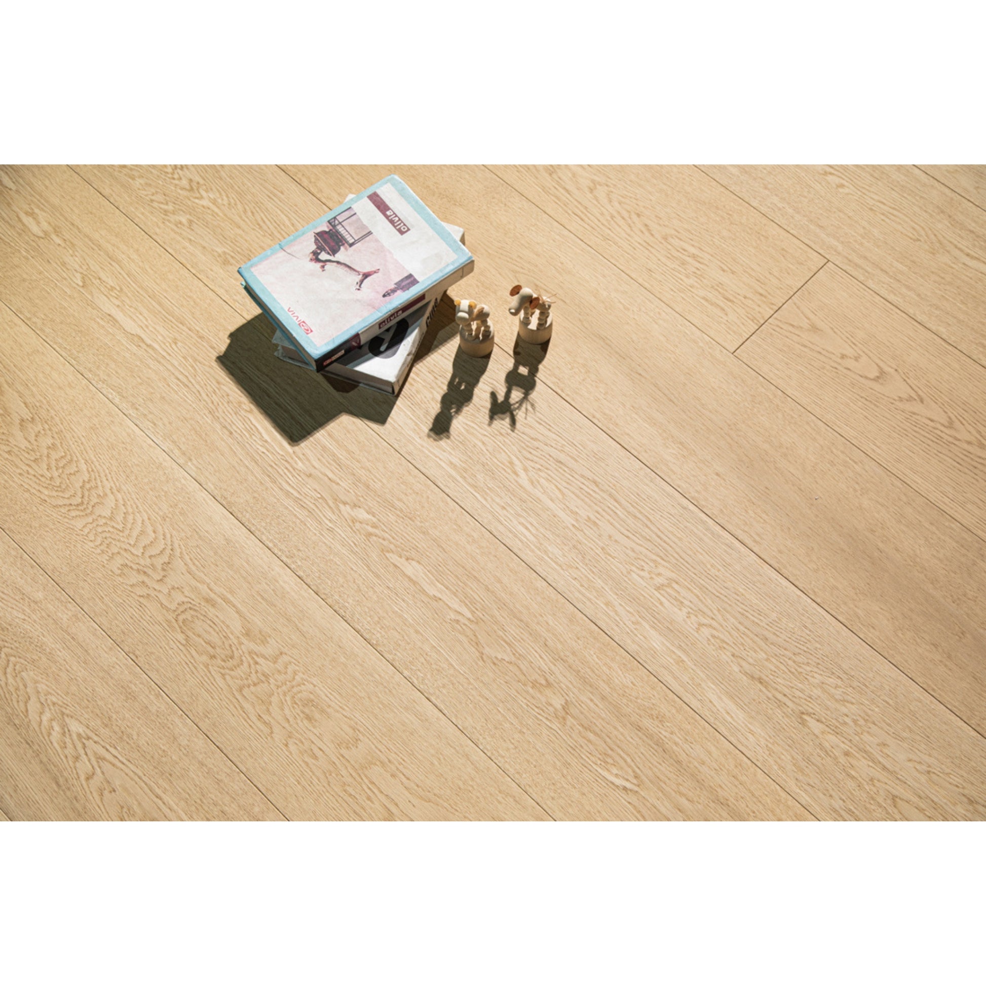 Modern living room featuring Vandyck Lusso 218 dark walnut European oak engineered hardwood floor.