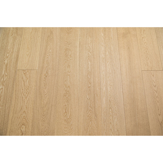 Vandyck Lusso 218 wire-brushed dark walnut European oak engineered wood flooring planks.