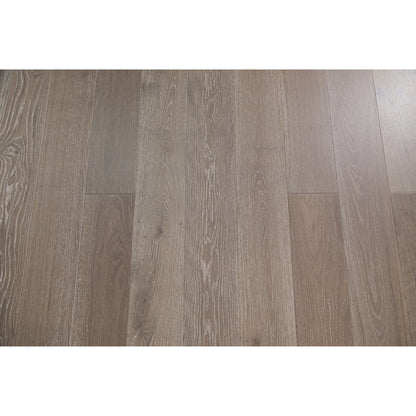 Vandyck Progettista 112 wire-brushed smoked oak European engineered wood flooring planks.