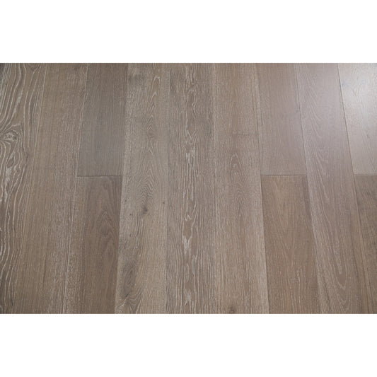 Vandyck Progettista 112 wire-brushed smoked oak European engineered wood flooring planks.