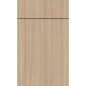 Front face of Vanilla Oak laminate cabinet door showcasing a creamy, textured light wood grain finish.