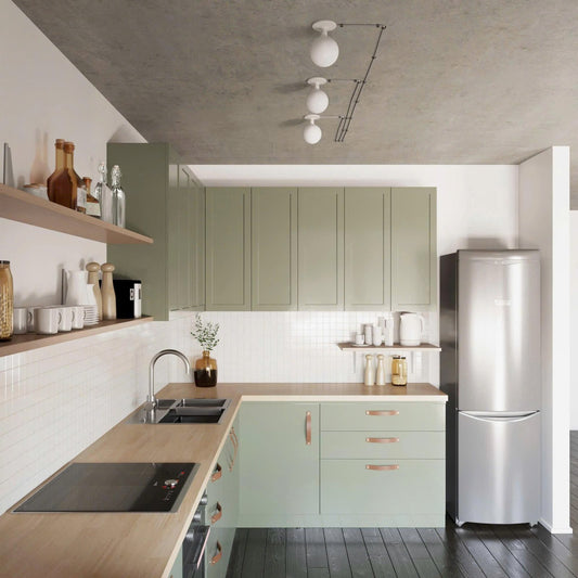 Unfinished Hevea Butcher Block Countertops with Standard Edge