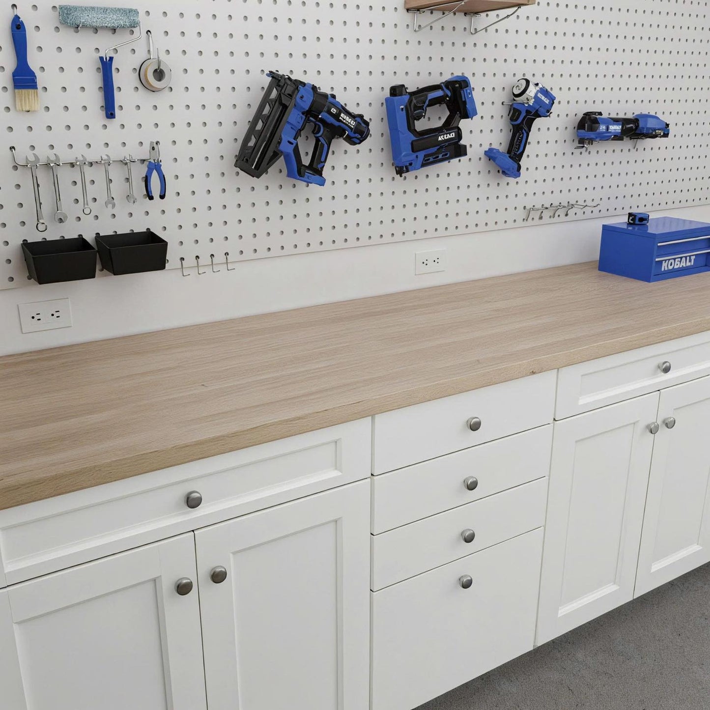Unfinished Hevea Butcher Block Countertops with Standard Edge
