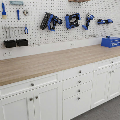 Unfinished Hevea Butcher Block Countertops with Standard Edge