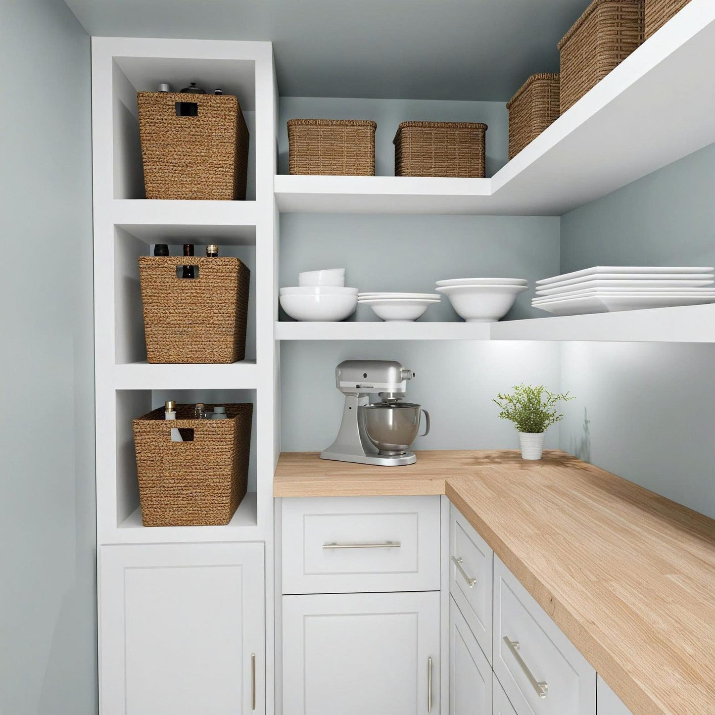 Unfinished Hevea Butcher Block Countertops with Standard Edge